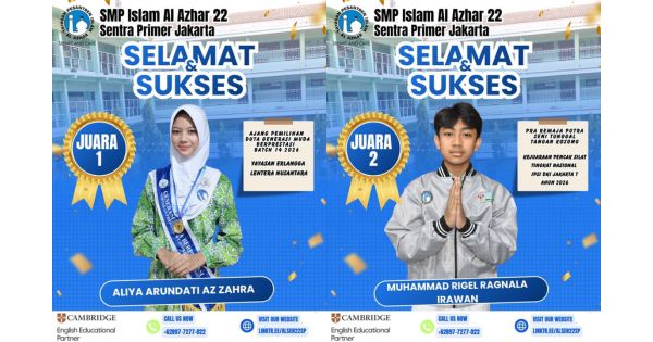 Deretan Prestasi Non-Akademik Murid SMP Islam Al Azhar 22 Sentra Primer