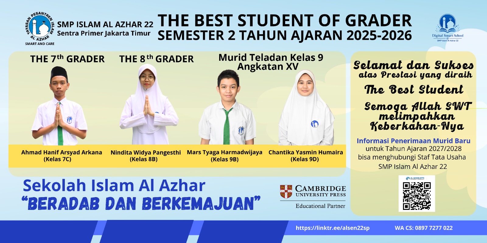 Best Student SMPIA 22 Sentra Primer Semester 2 TA 2025/2026
