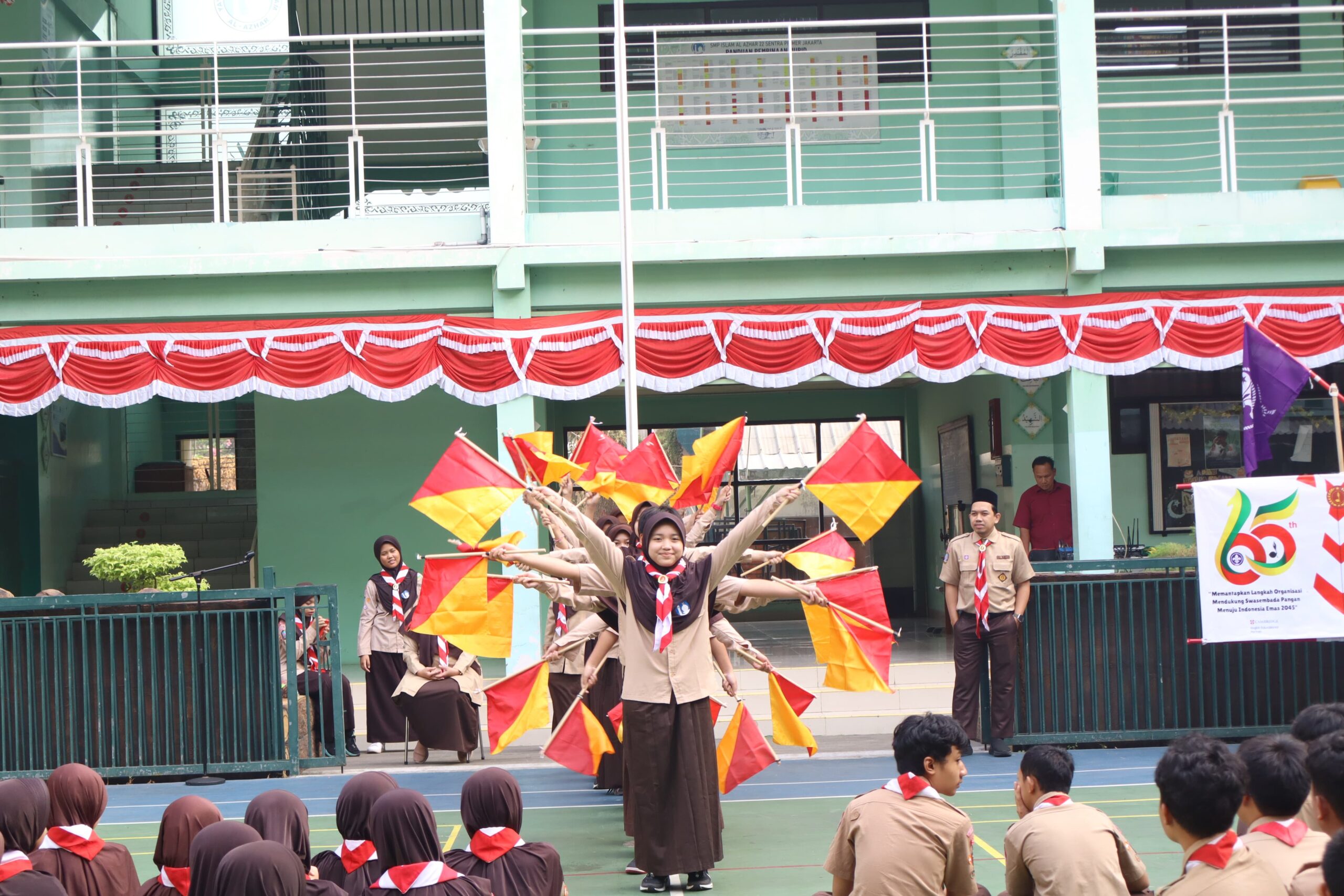 Upacara Hari Pramuka Nasional SMPIA 22 Sentra Primer