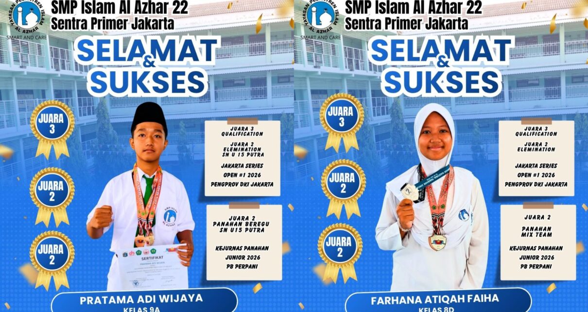 Bidik Prestasi, Dua Murid SMPIA 22 Sentra Primer Sabet Juara Panahan Tingkat Nasional
