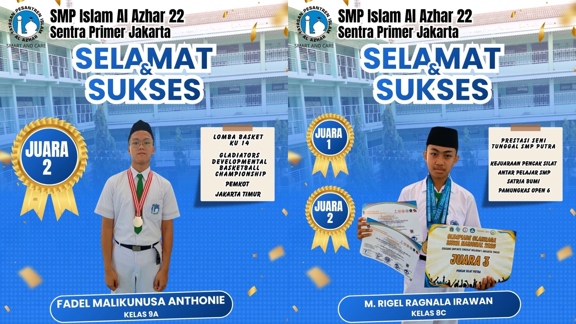 Berprestasi! Sinar Murid SMPIA 22 Sentra Primer di Arena Olahraga