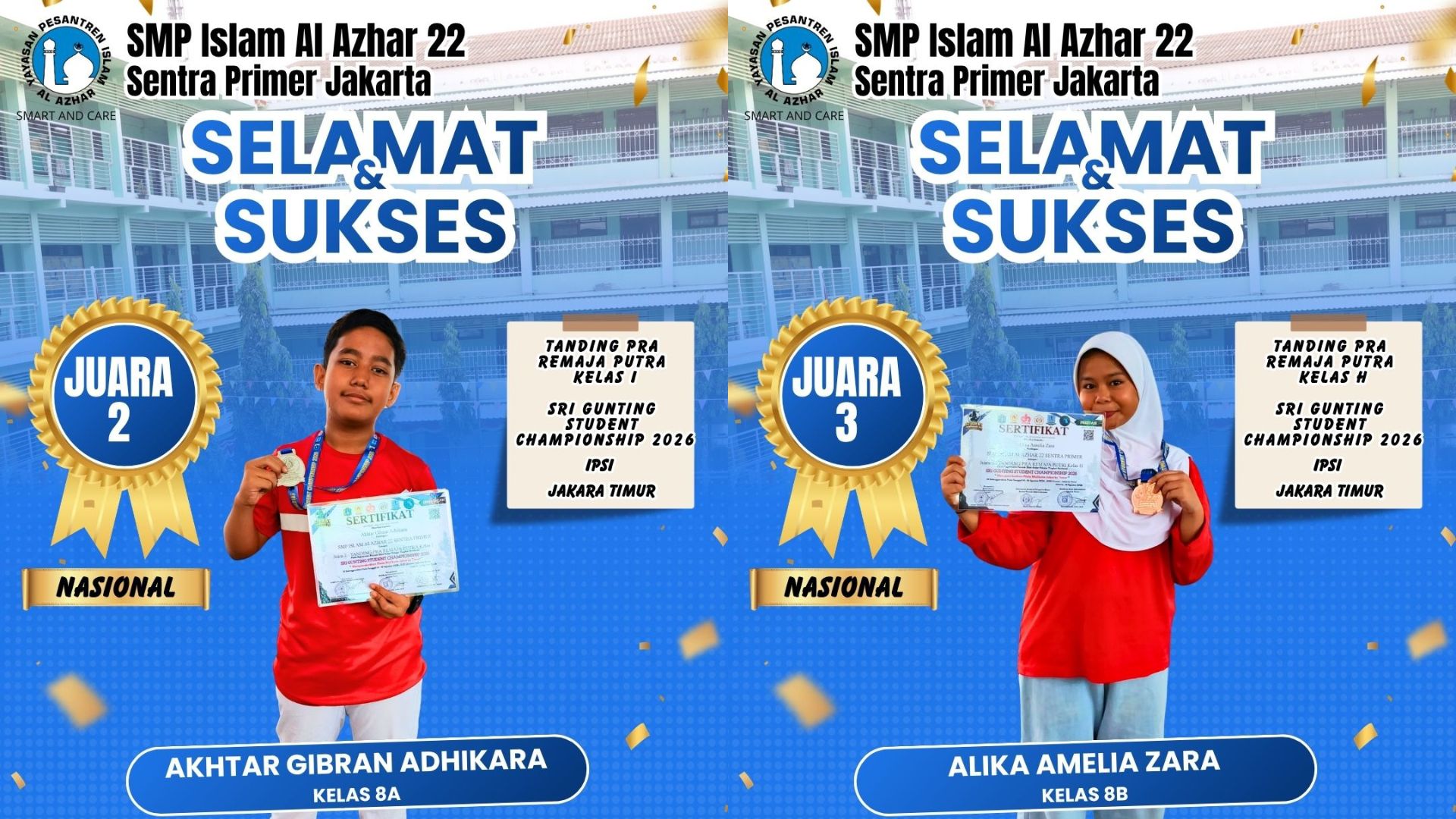 Deretan Prestasi Murid SMPIA 22 di Sri Gunting Student Championship 2026