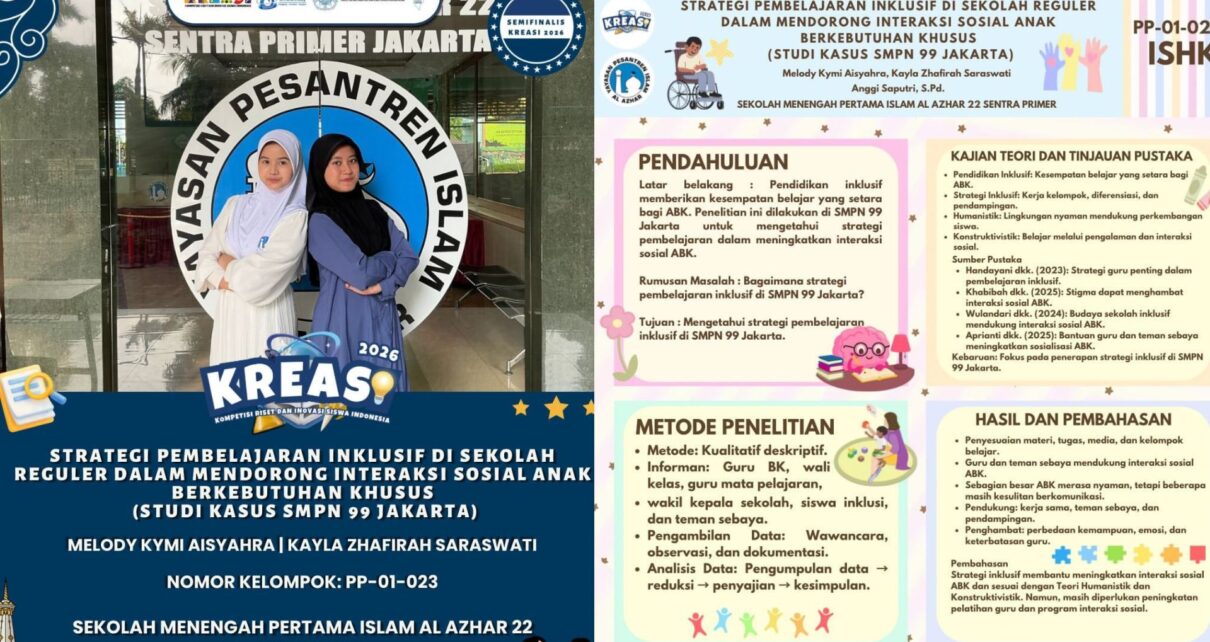 Riset hingga Inovasi, Aksi Murid SMPIA 22 di KREASI 2026