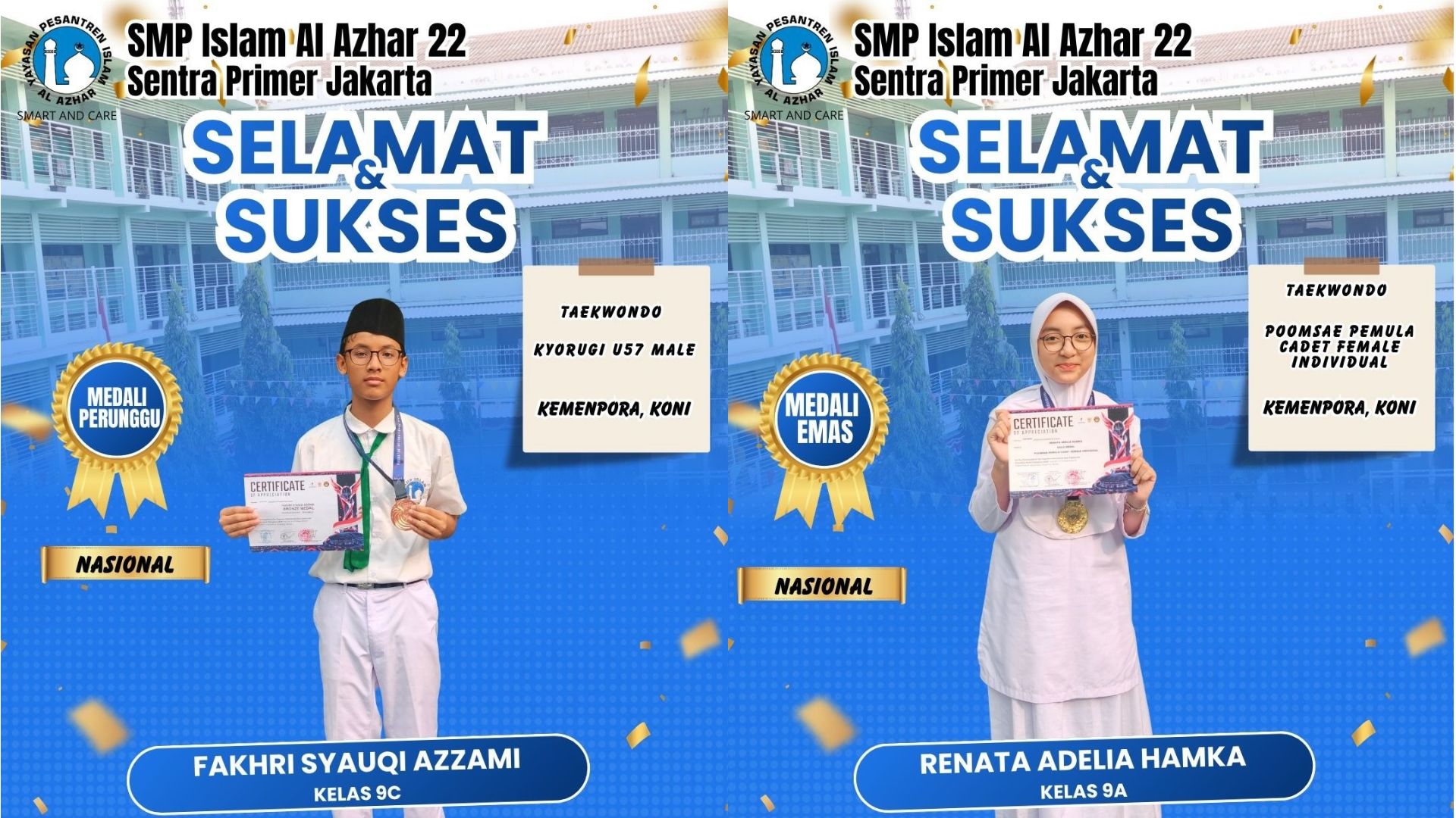 Ragam Prestasi Murid SMPIA 22 di Arena Olahraga